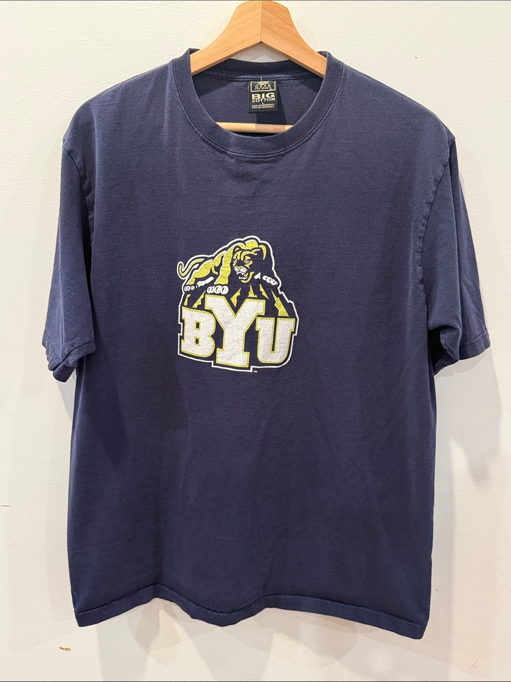 Vintage BYU Brigham Young University Navy Graphic Tee